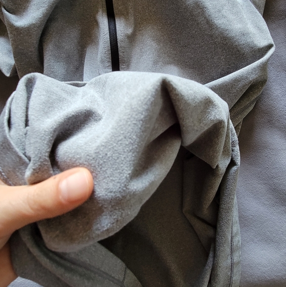 nike pro dri fit gray grey thermal zip up - Picture 3 of 6